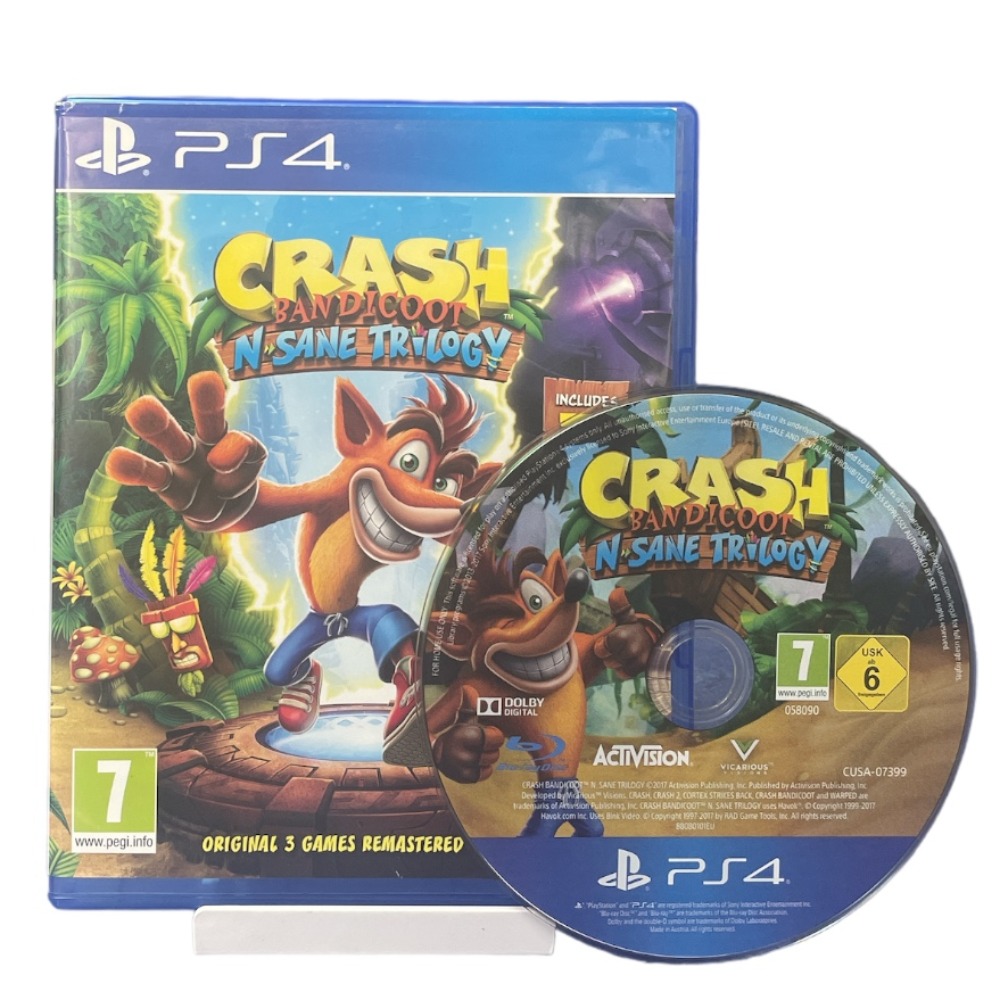 Crash Bandicoot N. Sane Trilogy Sur PS4 - Édition Spéciale - Neuf Sous Blister - PAL
